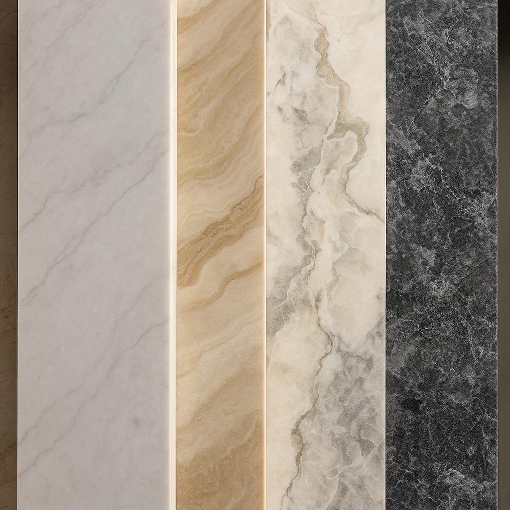 4 نمونه سنگ مرمریت