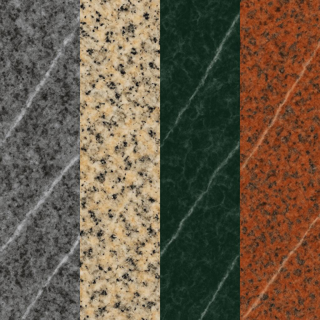 4 نمونه سنگ گرانیت