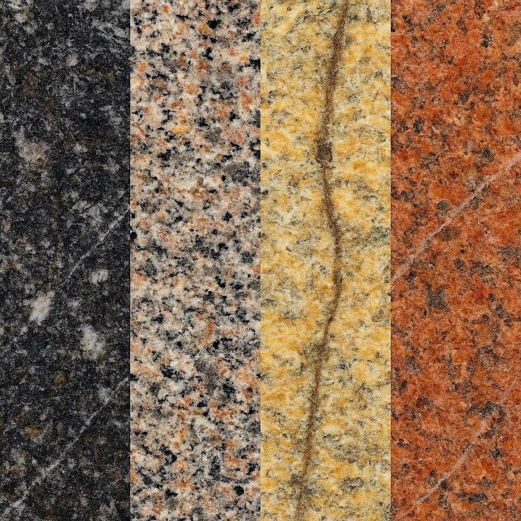 4 نمونه سنگ گرانیت