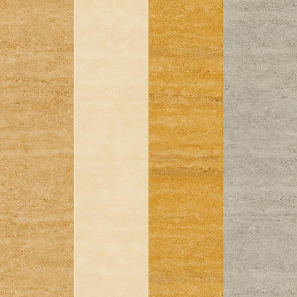 4 نمونه سنگ تراورتن