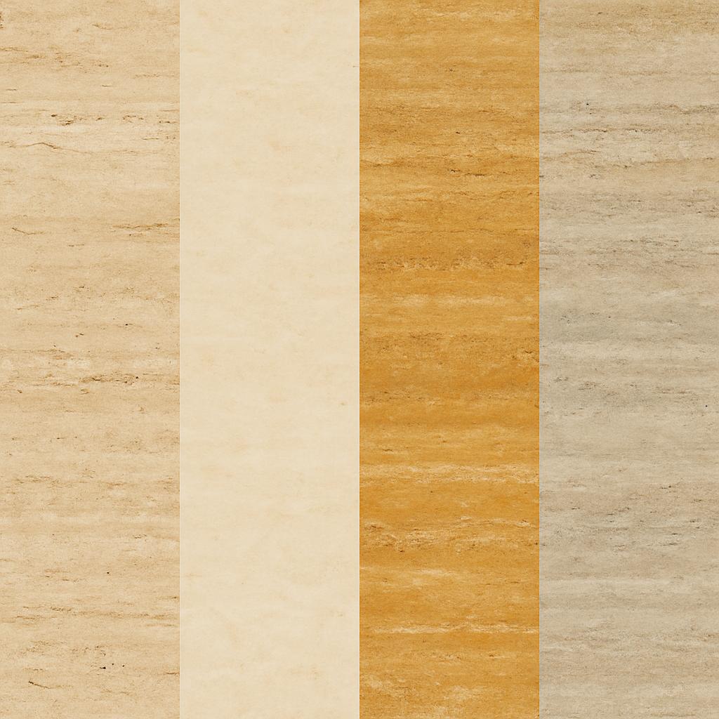 4 نمونه سنگ تراورتن